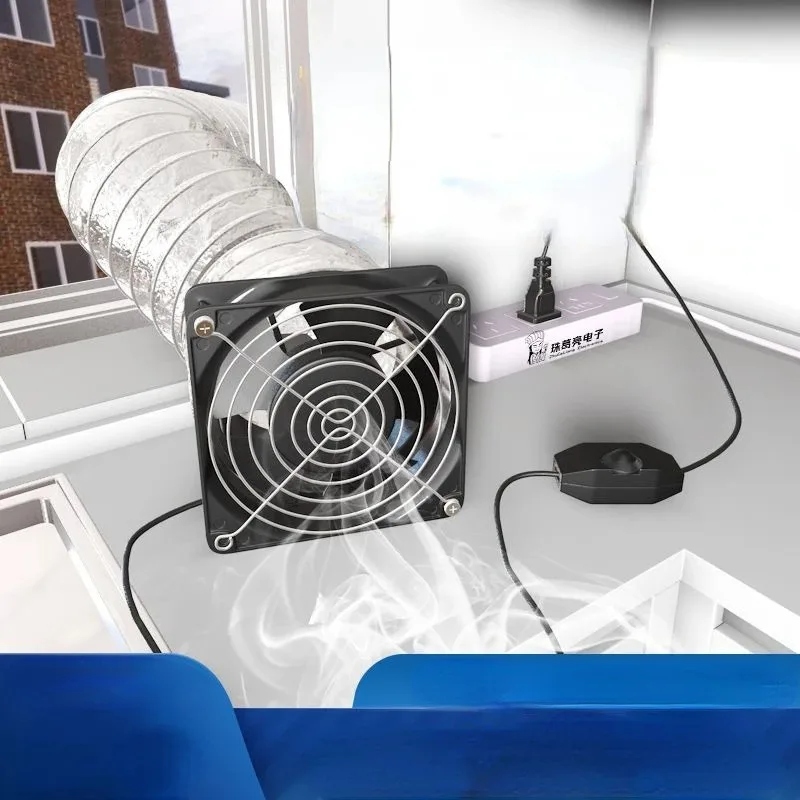 Мощный Домашний Вытяжной Вентилятор Для Кухни И Ванной Комнаты С Регулируемой