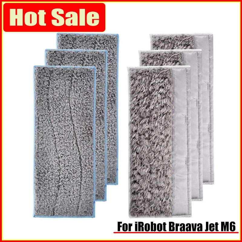 

For iRobot Braava Jet M6 Washable Mop Cloths Rags Pads Accessories Robot Vacuum Cleaner Dry Wet Mop Cleaner Cloth Rag Parts