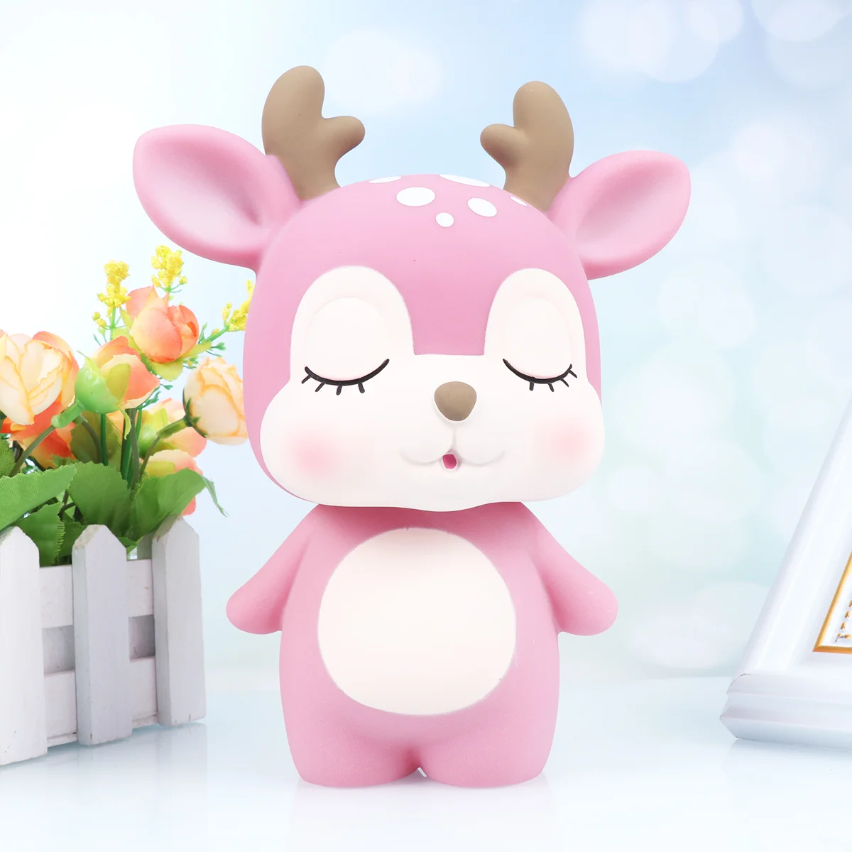 

Bank Piggy Money Deer Box Cartoon Kids Saving Cute Toy Banks Pot Girls Gift Jar Boys Reindeer Animal Figurine Birthday Mini