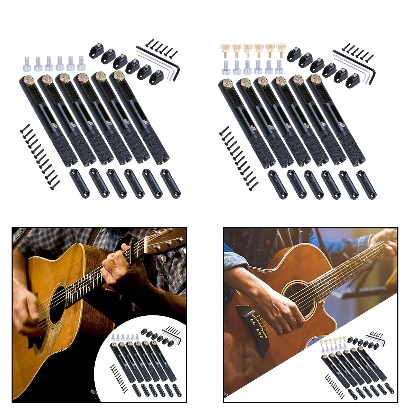 6-компонентный мост для электрогитары металлический хвостовик запасных частей