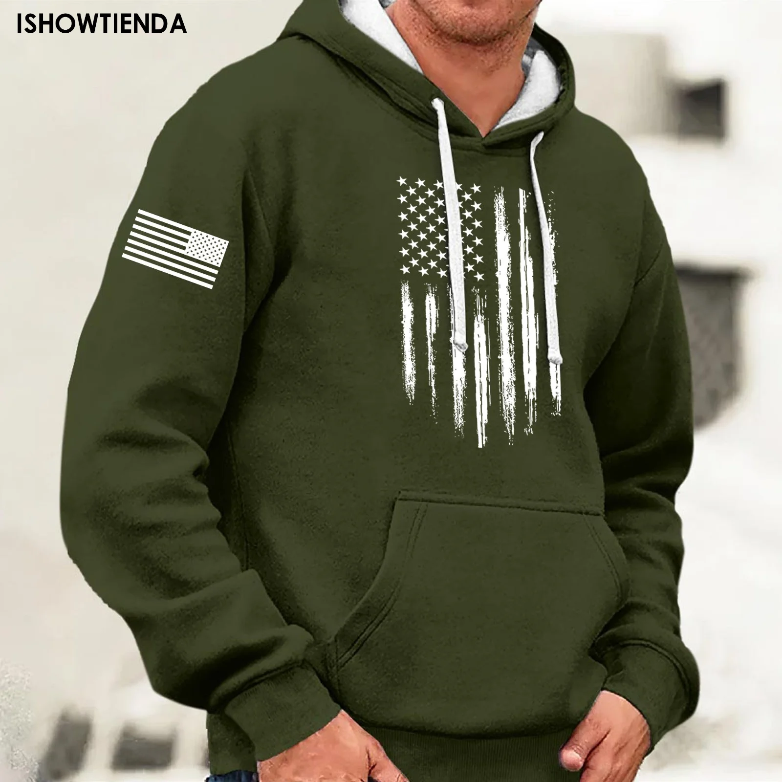 

Vintage Usa Flag Street Print Print Hoodies Men Hip Hop Personality Hoody Crewneck Clothes Pullover Sweatshirt Ropa Hombre Худи