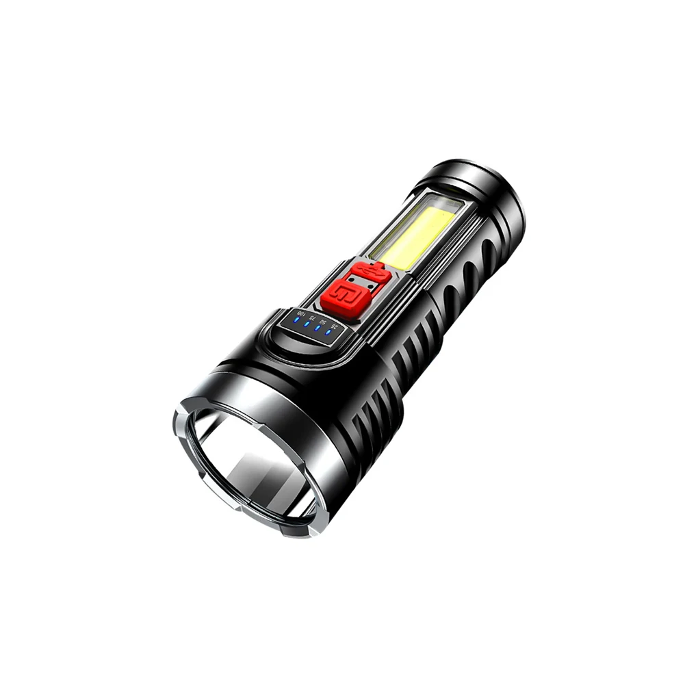 

Torch USB Rechargeable Durable Flashlight Waterproof Lantern Hiking Walking Outdoors Illumination Tool Solar Battery