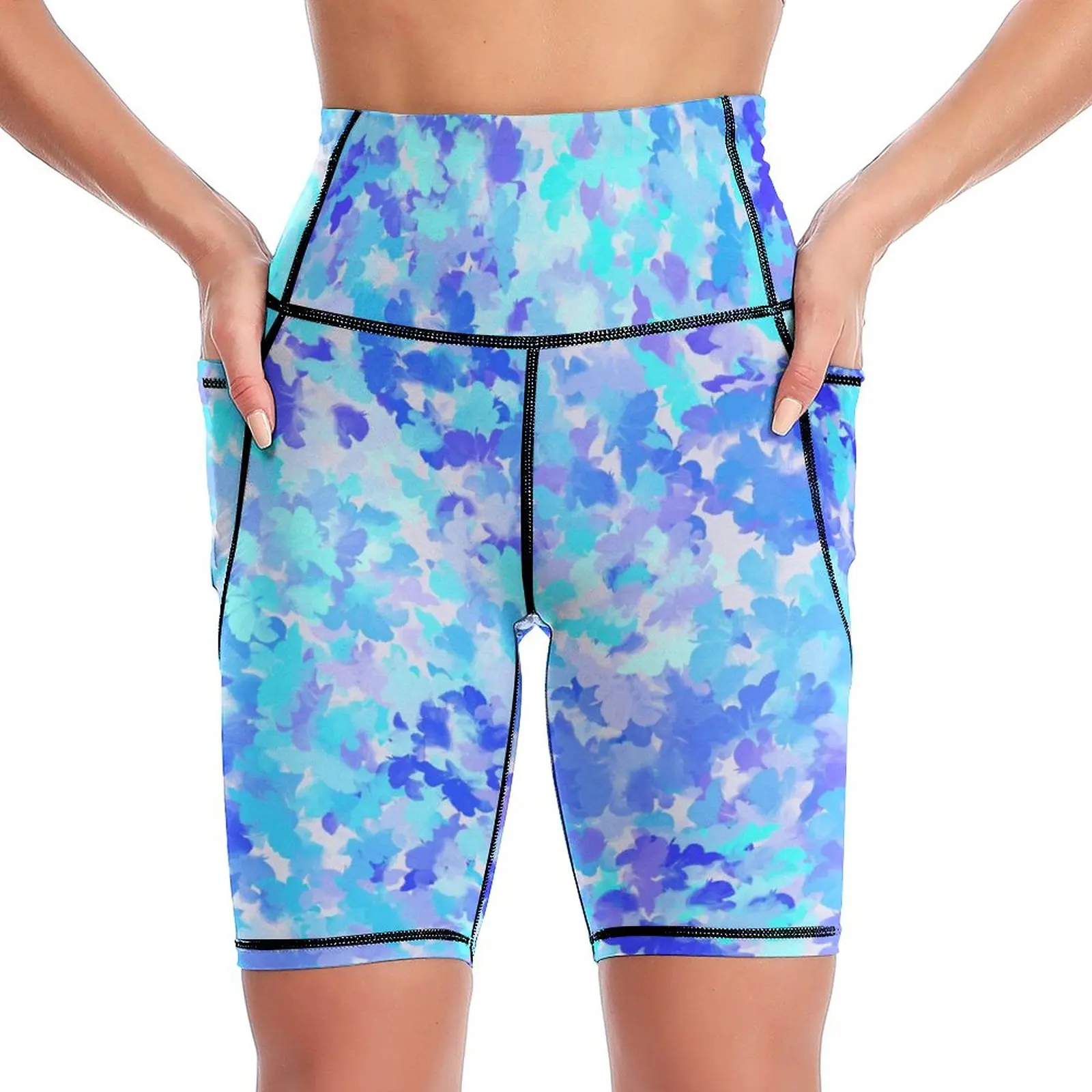 

Lady High Waist Workout Yoga Shorts Fitness Lift Butt Fitness Women Gym Running Short Pants Sportswear