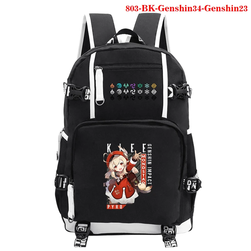 

Backpacks for Women School Backpack Genshin Impact Print Mochila Escolar Large Capacity Laptop Backpacks for Teenagers Bags