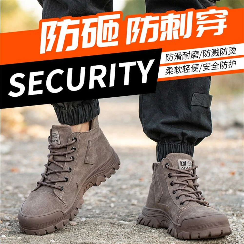 

Safety shoes anti-piercing anti-smashing work boots steel toe shoes men's indestructible sports shoes socks shoes safety boots