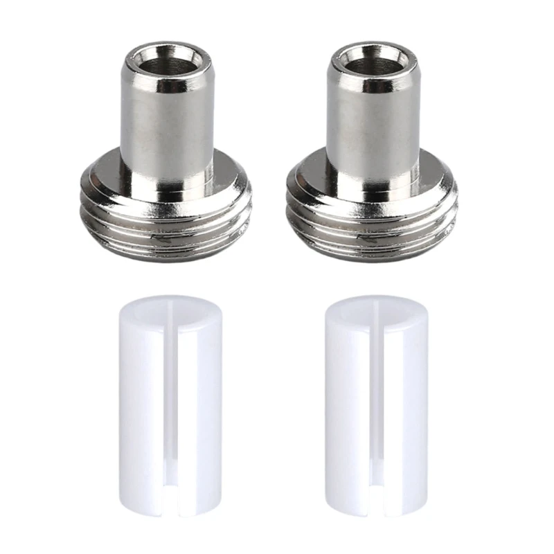

2Pcs Ceramic Tube Sleeves and 2Pcs Metal-Head Connector Adapters
