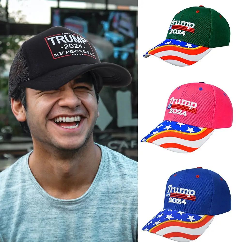 

Outdoor Cotton Camo Sunscreen Trump Supporters Hat Trump 2024 Caps Baseball Cap US Flag Hats