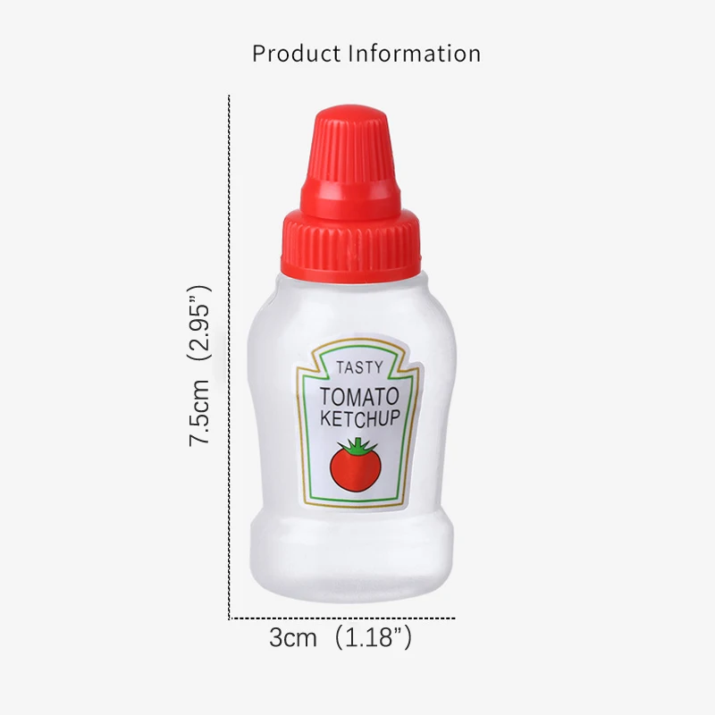 4 шт./набор мини-Бутылочки для томатного кетчупа 25 мл