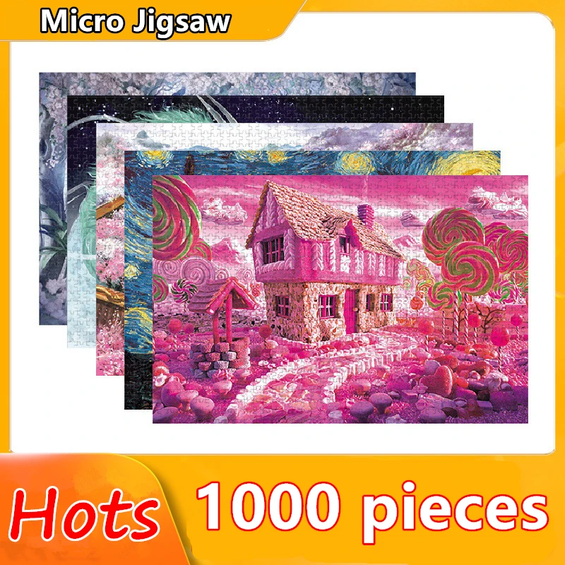 

Adults 1000 Pieces Paper Intellectual Jigsaw Puzzles Decompression Anime Landscape Animal Children DIY Education Puzzle Toy Gift