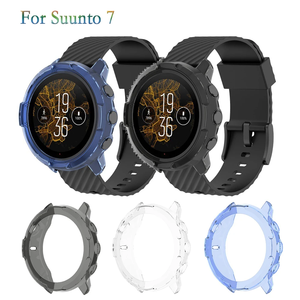Per Suunto 7 Custodia Protettiva Per Schermo Morbida E Trasparente Custodia Trasparente In Tpu Di Alta Qualità Hollow