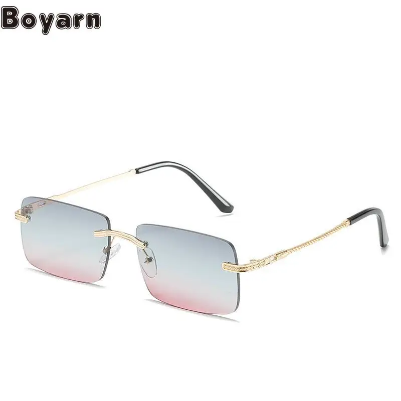 Boyarn New Gafas De Sol Square Small Frame Sunglasses Men's And Women's Retro Borderless Ocean Film Trend |