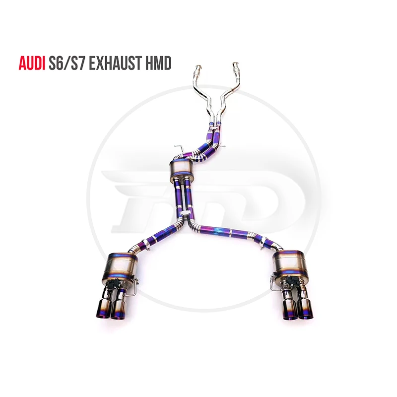 

Titanium Alloy Exhaust Pipe Manifold Downpipe is Suitable for Audi S4 S5 S6 S7 S8 RS4 RS5 RS6 Auto Modification Electronic Valve