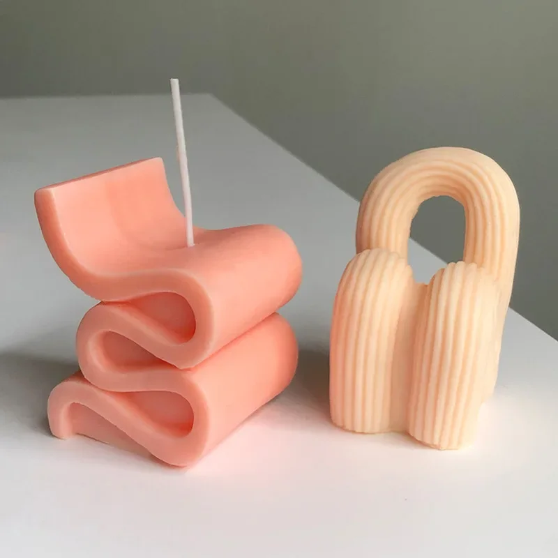 Нерегулярная геометрическая скульптурная форма для свечей диван стул свечи из