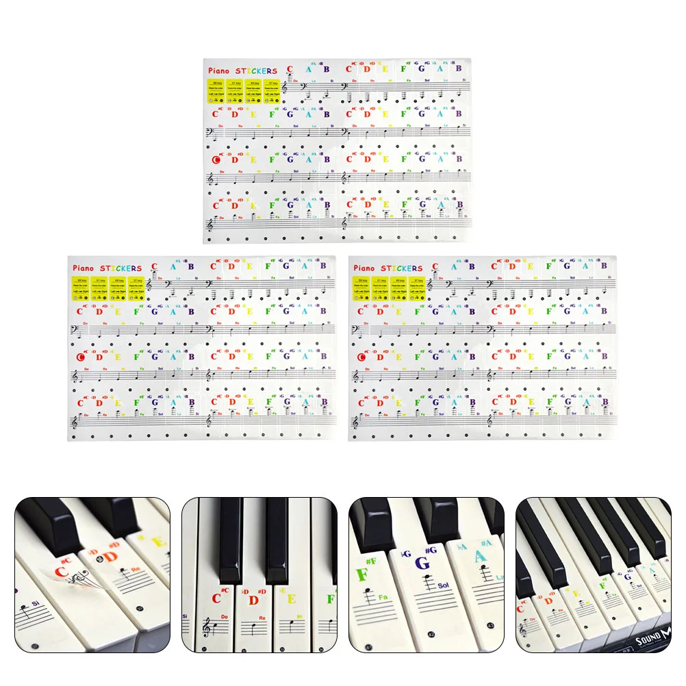 

Accessories Piano Stickers Beginner Piano Roll Practice Piano Note Chart Piano Labels Piano Roll 88 Key Simulation Paper