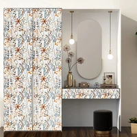 vinyl hemerocallis pattern decor wallpaper for furniture home pvc peel and stick waterproof self adhesive wall refurbish sticker
