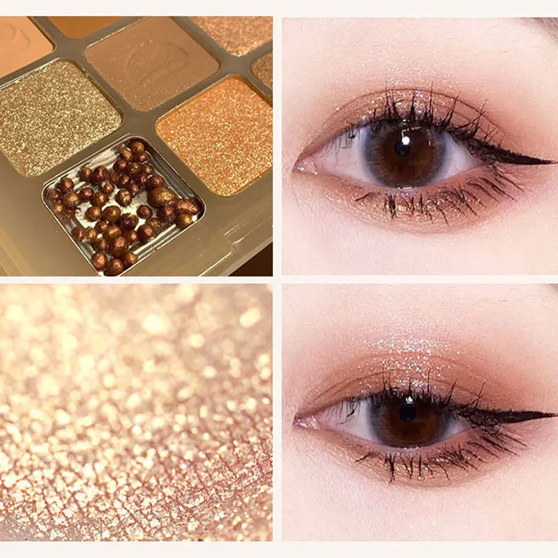 Shimmer Pearlescent Eyeshadow Palette Long-lasting Waterproof Eyeshadow Glitter For Eyes Korean Makeup Comestic Tools Wholesale