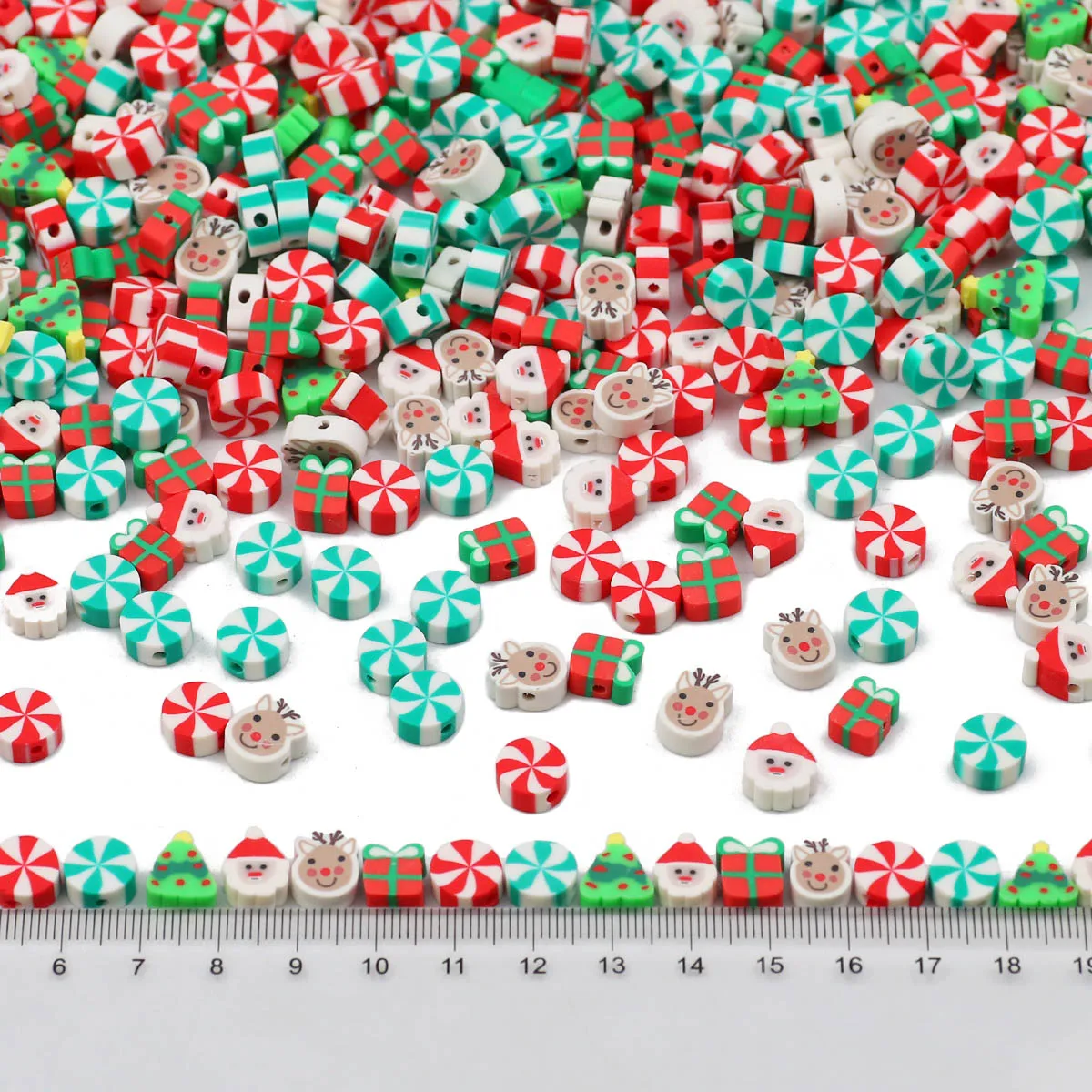 Разнообразные полимерные разделители для рождественской елки оленей глиняных