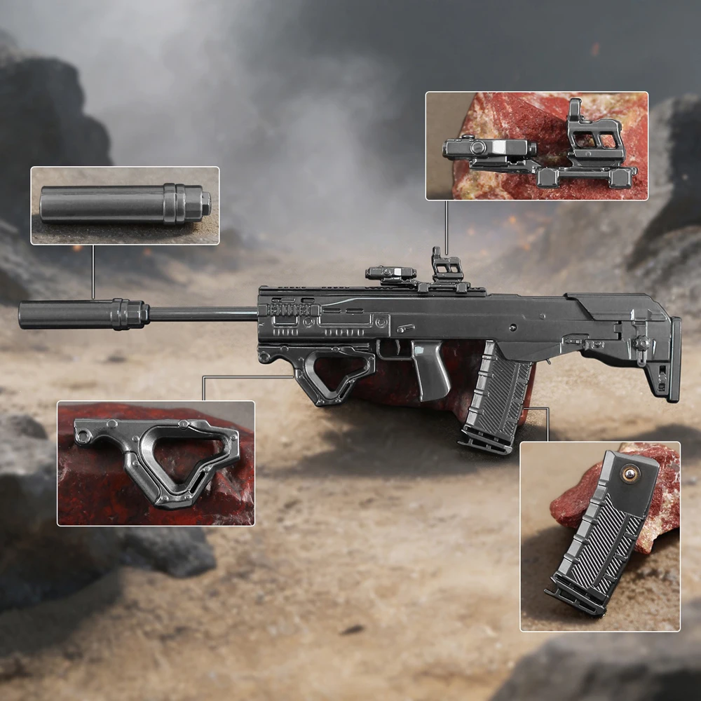Фото Металлическая модель Delta Force ASH-12, 21 см, из цинкового сплава, миниатюрная реплика с отсоединяемыми аксессуарами, для настольной демонстрации, коллекционный подарок №2