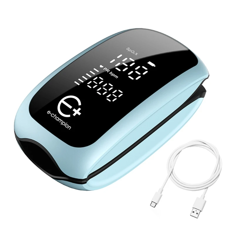 Пульсоксиметр на кончик пальца портативный измеритель насыщения крови