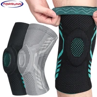 toprunn 1pc silicon padded basketball knee pads patella brace kneepad joint support fitness protector compression sleeve