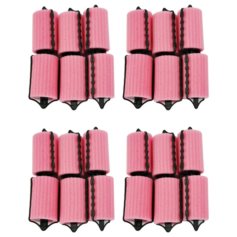 

24 шт., волшебные ролики для ухода за волосами для девушек