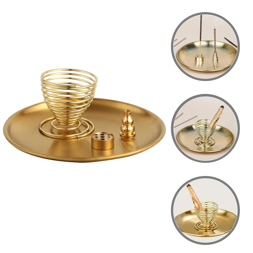 

Desktop Adornment Tray Zen Style Plate Aroma Delicate Holder Burner Retro
