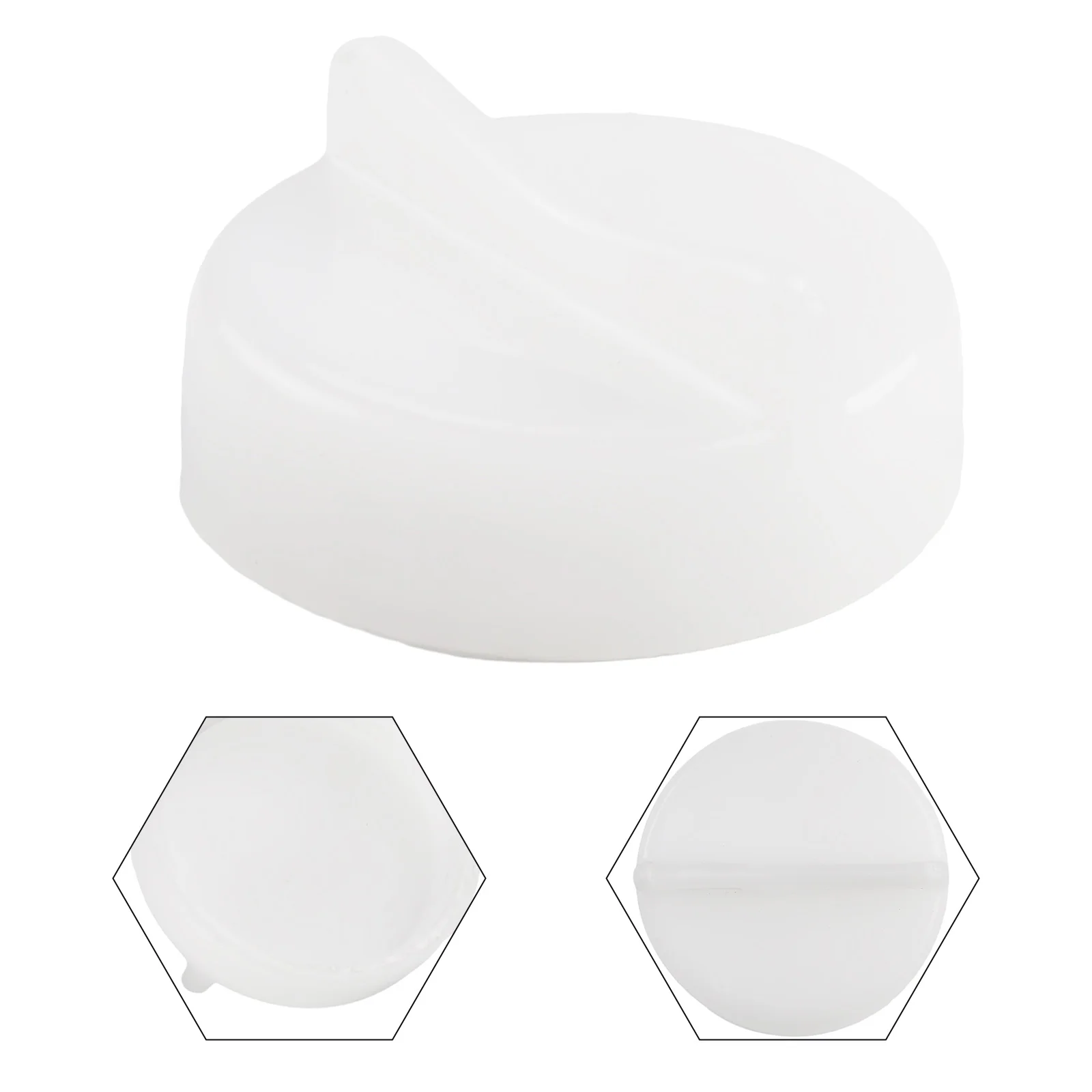 

1pc Radiator Coolant Reservoir Overflow Tank Cap Plastic Cover White For Honda For Civic 01-05 19109-PH1-620 1.54inchx0.71inch