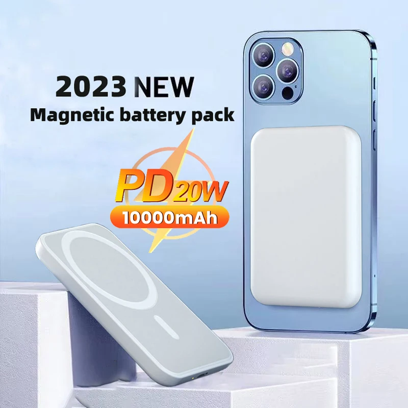 

Wireless Power Bank Magnetic Powerbank PD20W Portable Fast Charge For iPhone 14 13 12 Xiaomi Samsung Magsafe Charger with Magnet