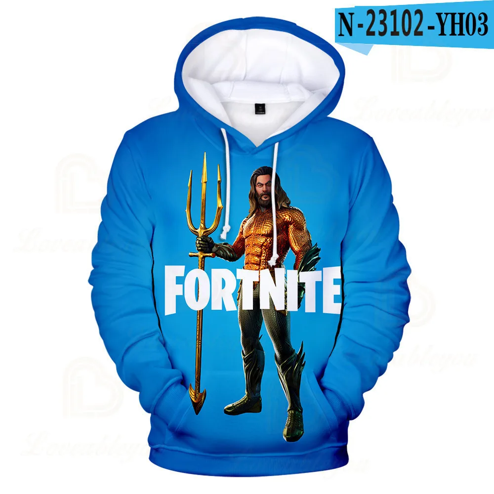 Толстовка Fortnite для детей от 8 до 19 лет мультяшный топ в стиле Королевская битва