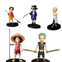anime figure one piece luffy sabo ace vinsmoke sanji model dolls collection toys figurines decoration christmas gifts