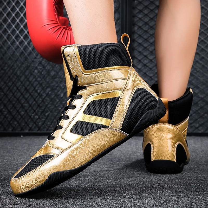 2023 New Boxing Shoes Men's and Women's Lightweight Wrestling Boxing Shoes 36-47 Luxury Wrestling Sports Shoes