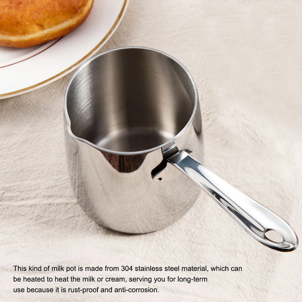 

Milk Pitcher 370ml Heat-resistant Frothing Pot with Handle Coffee Frother Chocolate Jug Cafe Steaming Cup Creamer