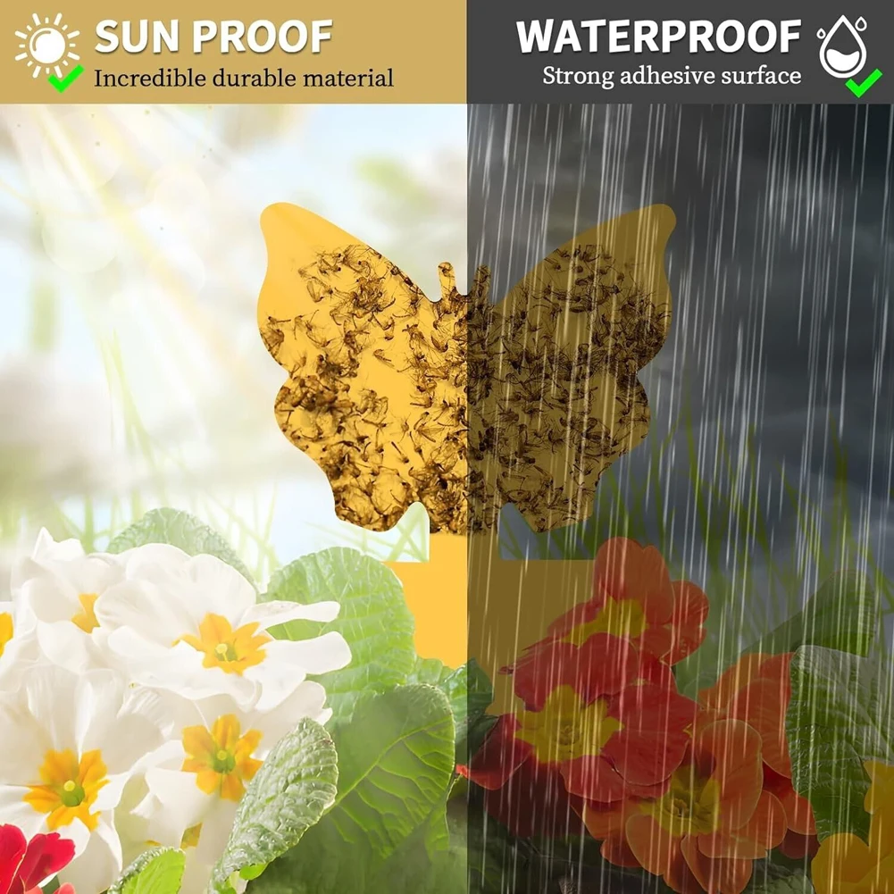 40 шт. липкие ловушки для фруктовых мух нетоксичные и желтые насекомых без запаха