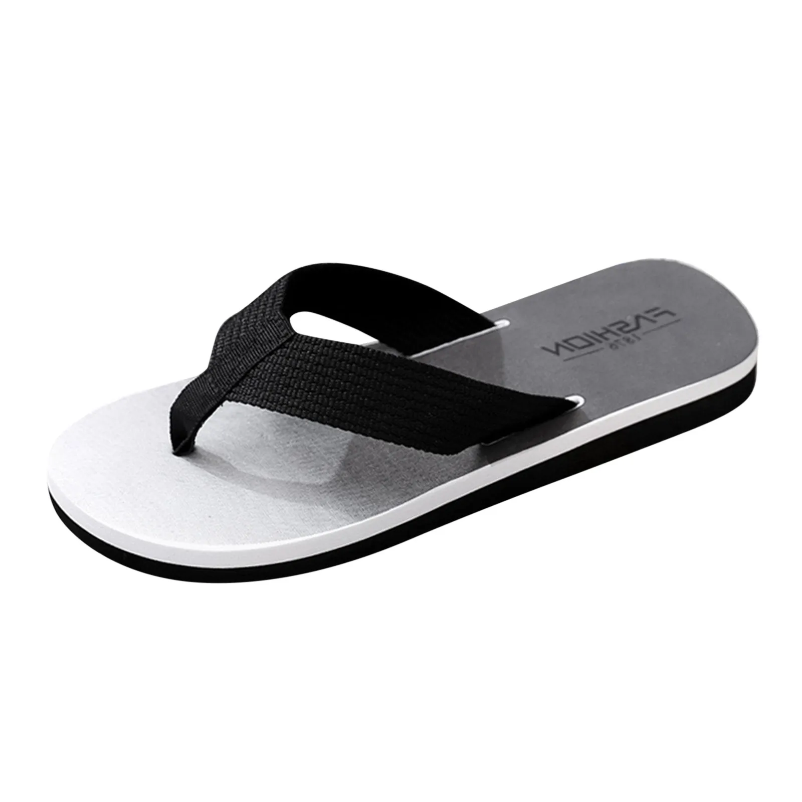 Шлепанцы Мужские дышащие Нескользящие пляжные легкие плоская подошва летние