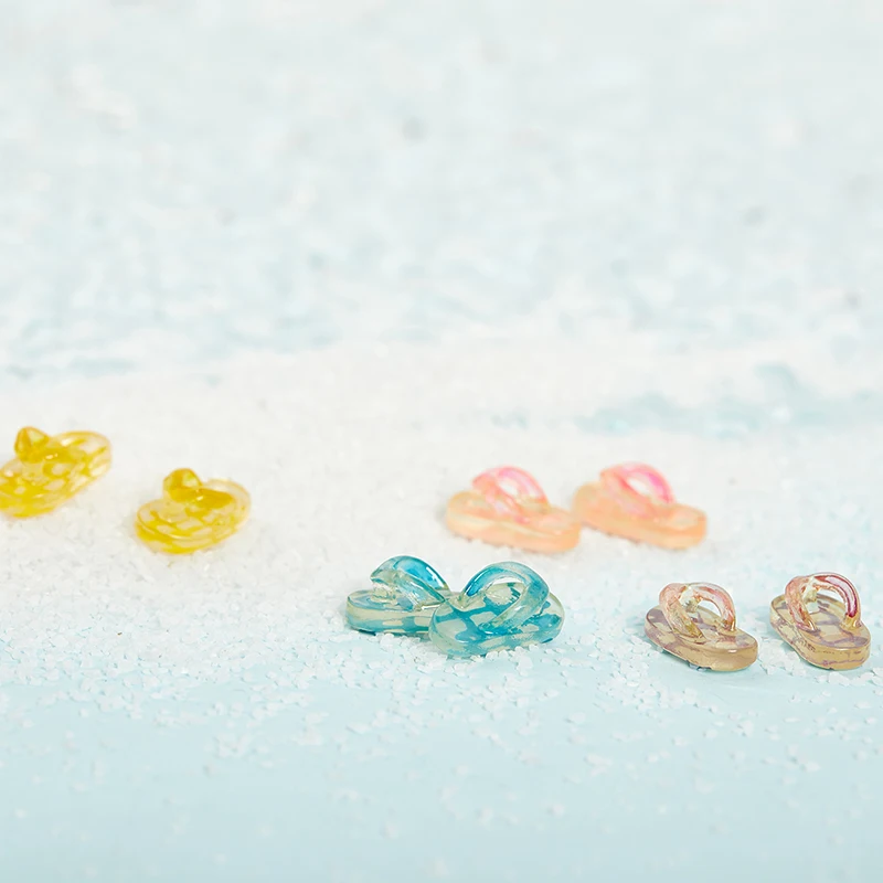 

Cute 1Pair 1/12 Dollhouse Miniature Mini Resin Flip Flop Simulation Slipper Model Dolls Fashion Accessories