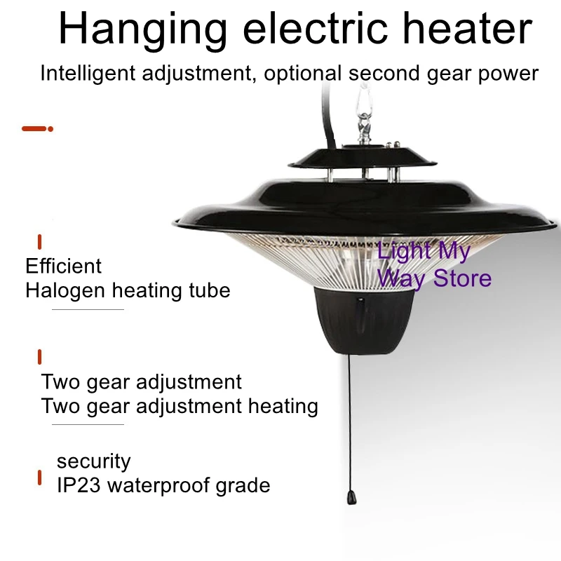 Hanging high-power electric heater waterproof outdoor courtyard outdoor
