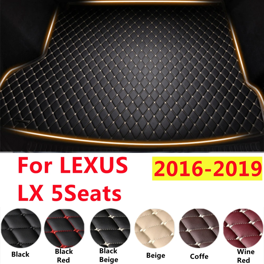 

SJ XPE Кожаный Автомобильный Коврик для багажника, подходит для LEXUS LX-SERIES, 5 сидений, задний поднос для ботинок, авто лайнер, грузовой ковер, багажный коврик, аксессуары