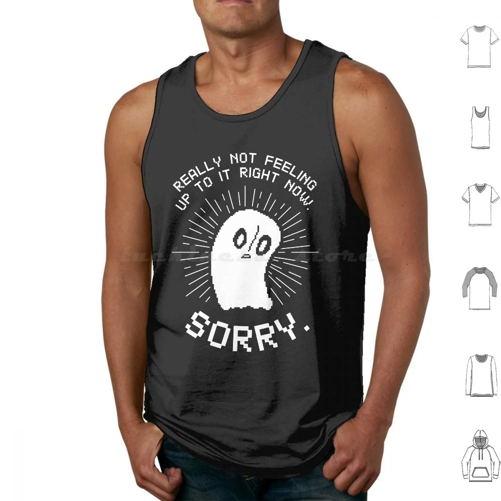 

Napstablook Not Feeling Up To It Tank Tops Vest Sleeveless Undertale Temmie Sans Papyrus Frisk Toriel Alphys Flowey Asriel