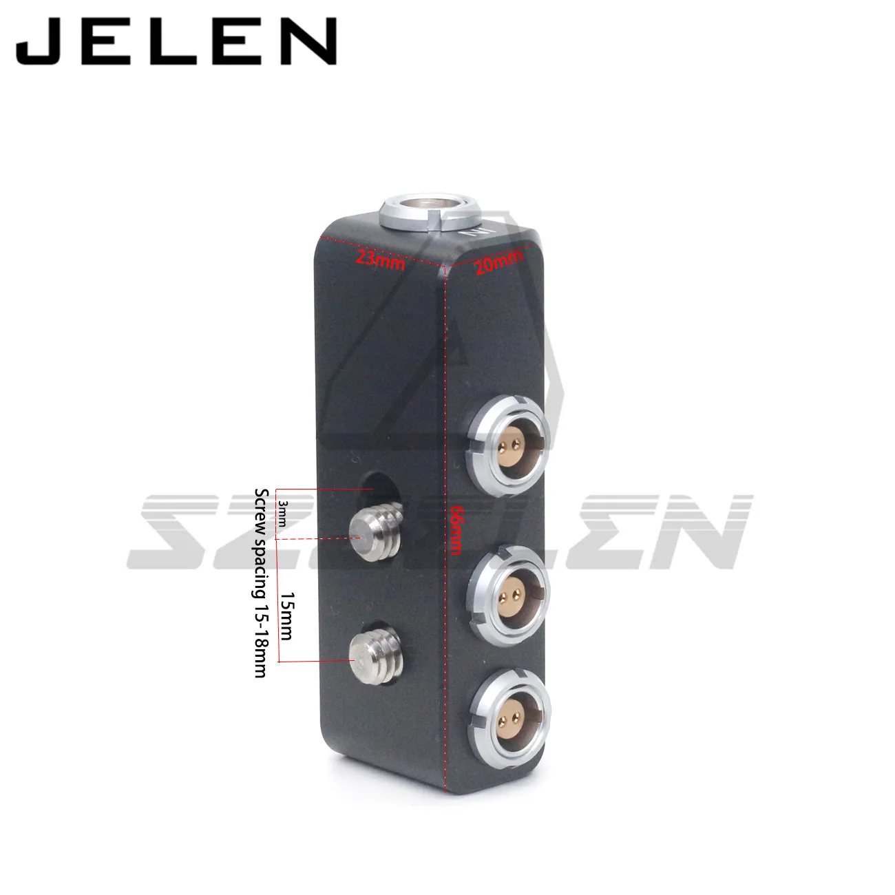Fêmea para 3x 0b 2pin Fêmea Power Box Mini é um Distribuidor de Energia Profissional 0b 2pin