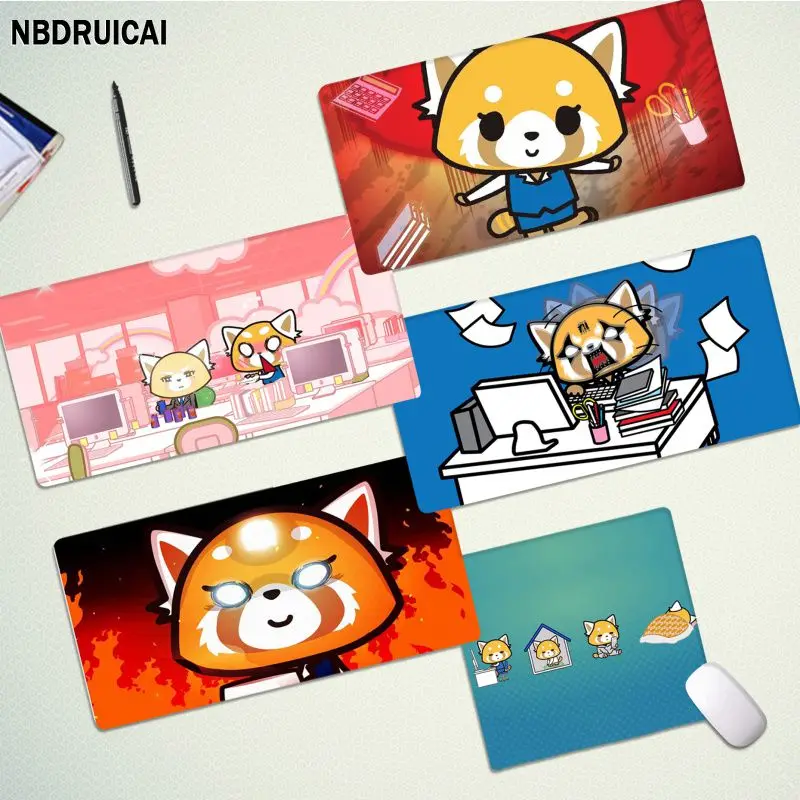 

Aggretsuko Cartoon Cool Silicone Large/small Pad To Mouse Pad Game Size For Keyboards Mat Boyfriend Gift