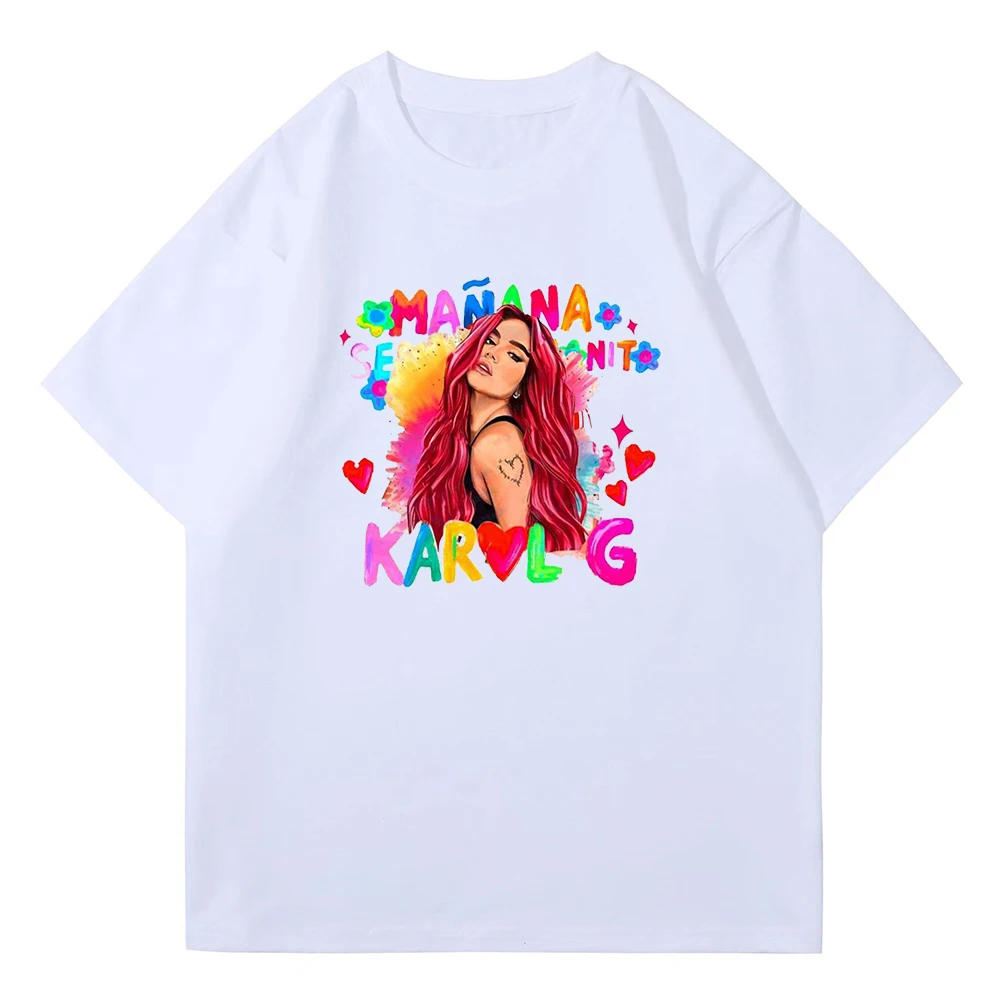 

Karol G Manana Sera Bonito T Shirt For Men Women Cotton Casual Top Black White Short Sleeve T-shirts Y2K Unisex Summer Clothing