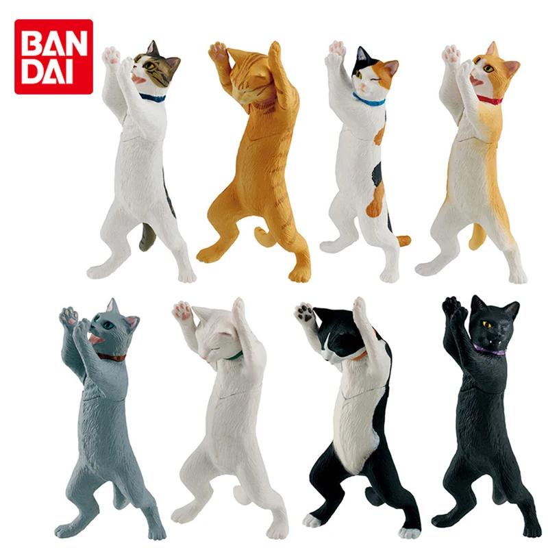 

Bandai подлинный Gashapon Милая кошка стойка для ручек настольные фигурки животных украшения Аниме экшн-фигурки капсулы игрушки Gacha детские подар...