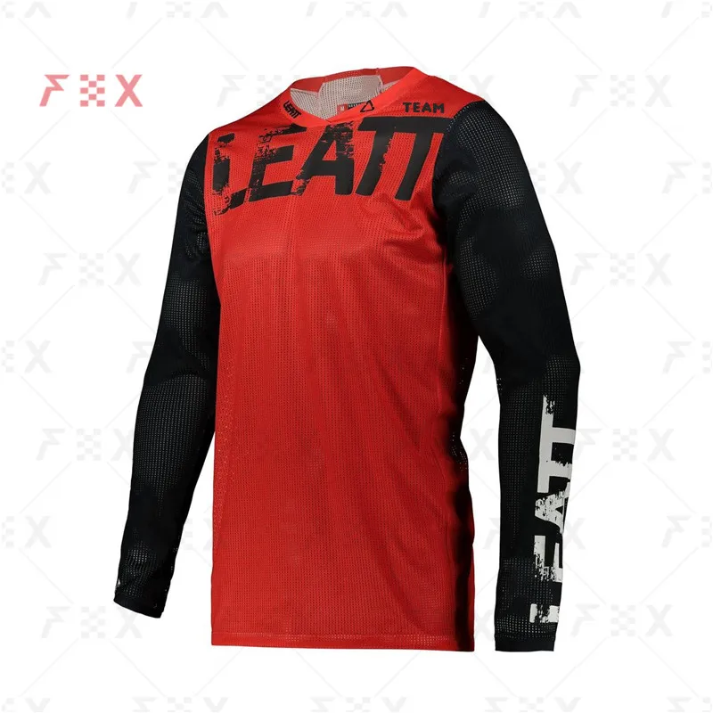 

2022 motorcycle mountain bike team downhill MTB jersey Offroad DH MX bicycle locomotive shirt cross country Team leatt jersey