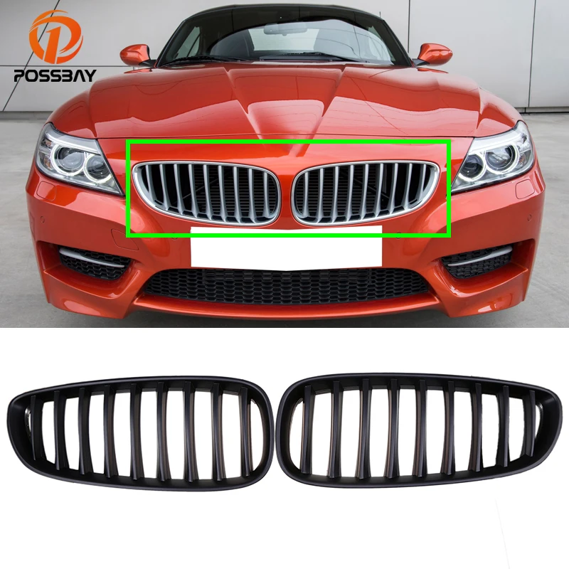 

Car Front Kidney Bumper Grille Matte black Grill for BMW Z4 Roadster E89 2009 2010 2011 2012 2013 2014 2015 2016 Exterior Parts
