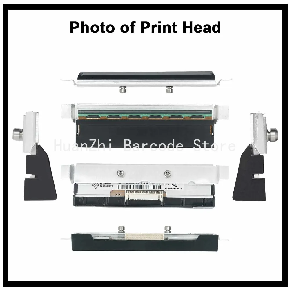 Фото Новая термопечатающая головка для принтера этикеток Zebra ZT230 ZT210 ZT220 203DPI P1037974-010, печатающая головка для штрихкодов №1