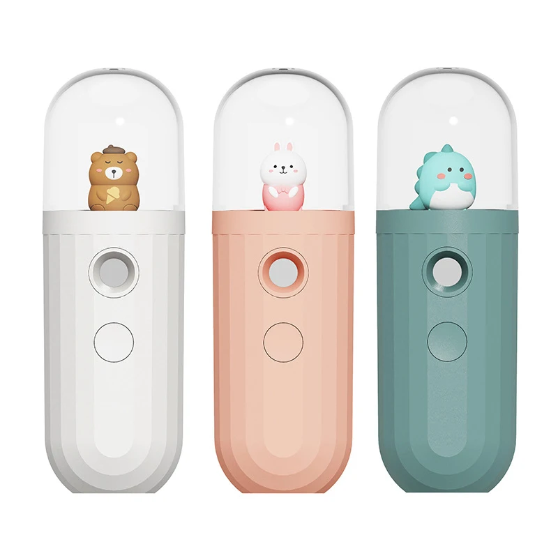 

Portable Air Humidifier Facial Beauty Spray USB Rechargeable Humidifiers Mist Maker Mini Steamed Face Humidifier Humidificador