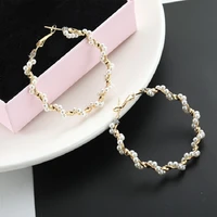 fresh sweet new design pearl earrings imitation freshwater kpop for women girls tassel s925 silver needle luxury jewelry gift