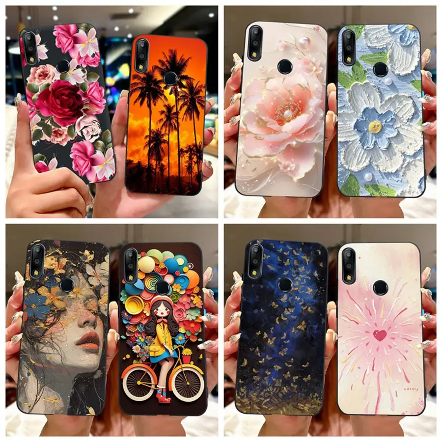 Фото Для Asus ZenFone Max Pro M2 ZB631KL Чехол Роскошный окрашенный чехол из ТПУ Чехол для телефона Asus Max M2 ZB633KL X01AD X01BD Задняя крышка Capa №1