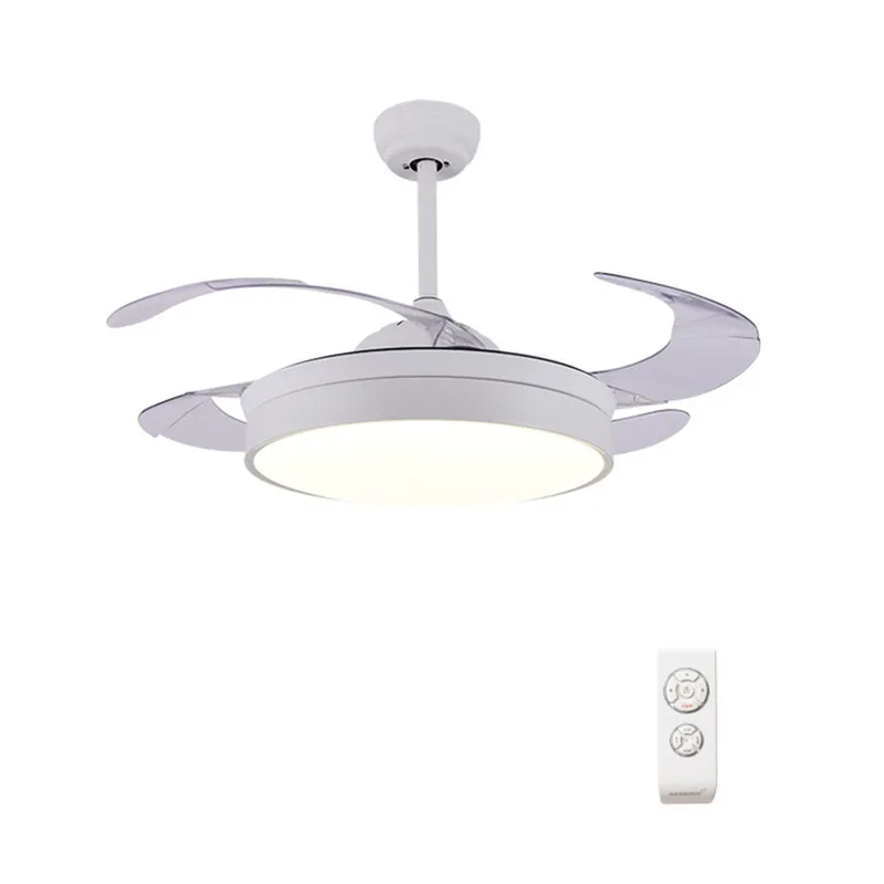 

36 inch modern simple solid wood decorative ceiling fan with light