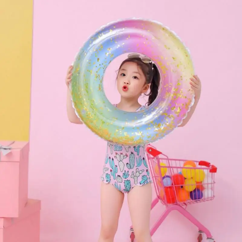 

Inflatable Sequins Swimming Ring PVC Pool Float Toy Circle Beach Sea Party Inflatable Mattress Water Kid Adult